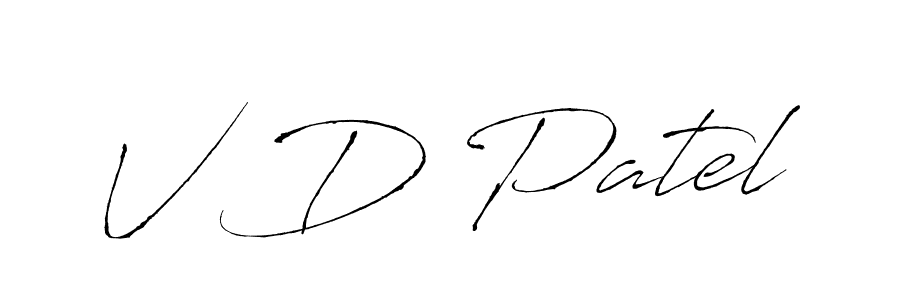 How to Draw V D Patel signature style? Antro_Vectra is a latest design signature styles for name V D Patel. V D Patel signature style 6 images and pictures png