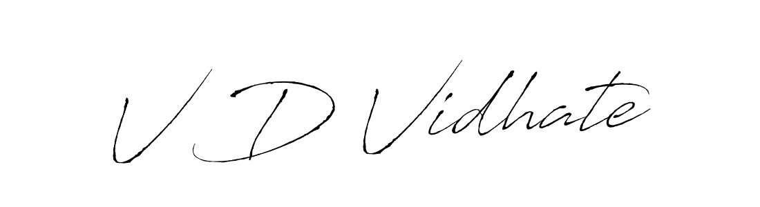 Here are the top 10 professional signature styles for the name V D Vidhate. These are the best autograph styles you can use for your name. V D Vidhate signature style 6 images and pictures png