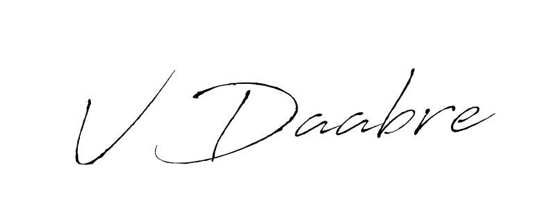 V Daabre stylish signature style. Best Handwritten Sign (Antro_Vectra) for my name. Handwritten Signature Collection Ideas for my name V Daabre. V Daabre signature style 6 images and pictures png