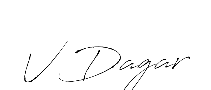 How to Draw V Dagar signature style? Antro_Vectra is a latest design signature styles for name V Dagar. V Dagar signature style 6 images and pictures png
