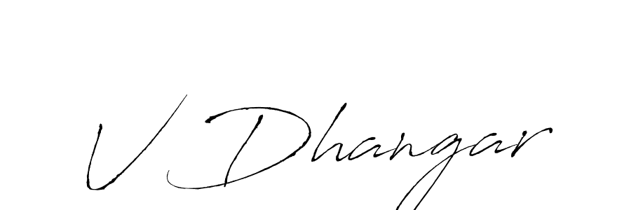 See photos of V Dhangar official signature by Spectra . Check more albums & portfolios. Read reviews & check more about Antro_Vectra font. V Dhangar signature style 6 images and pictures png
