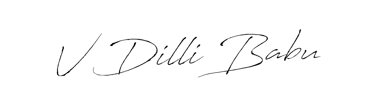 Once you've used our free online signature maker to create your best signature Antro_Vectra style, it's time to enjoy all of the benefits that V Dilli Babu name signing documents. V Dilli Babu signature style 6 images and pictures png