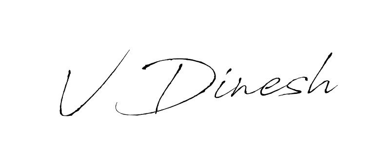 It looks lik you need a new signature style for name V Dinesh. Design unique handwritten (Antro_Vectra) signature with our free signature maker in just a few clicks. V Dinesh signature style 6 images and pictures png