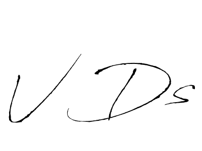 Design your own signature with our free online signature maker. With this signature software, you can create a handwritten (Antro_Vectra) signature for name V Ds. V Ds signature style 6 images and pictures png