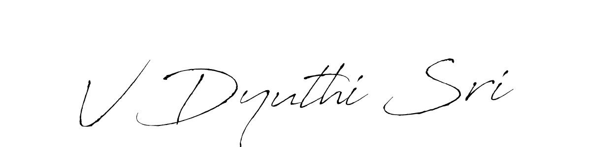 Make a beautiful signature design for name V Dyuthi Sri. Use this online signature maker to create a handwritten signature for free. V Dyuthi Sri signature style 6 images and pictures png