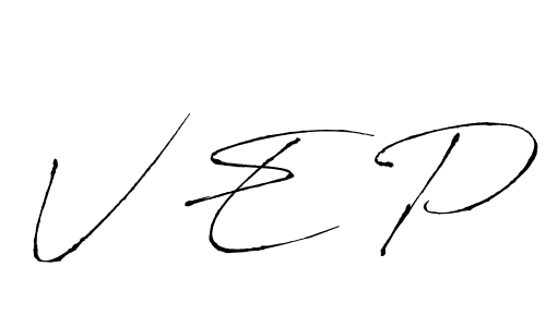 Use a signature maker to create a handwritten signature online. With this signature software, you can design (Antro_Vectra) your own signature for name V E P. V E P signature style 6 images and pictures png