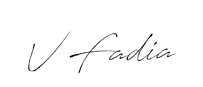 Once you've used our free online signature maker to create your best signature Antro_Vectra style, it's time to enjoy all of the benefits that V Fadia name signing documents. V Fadia signature style 6 images and pictures png