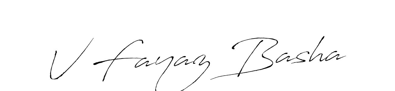 Make a beautiful signature design for name V Fayaz Basha. Use this online signature maker to create a handwritten signature for free. V Fayaz Basha signature style 6 images and pictures png