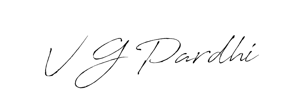 Also we have V G Pardhi name is the best signature style. Create professional handwritten signature collection using Antro_Vectra autograph style. V G Pardhi signature style 6 images and pictures png