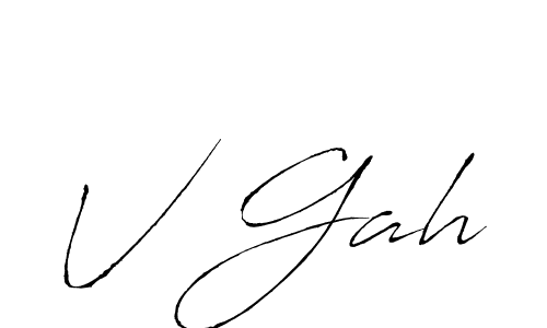 How to make V Gah name signature. Use Antro_Vectra style for creating short signs online. This is the latest handwritten sign. V Gah signature style 6 images and pictures png