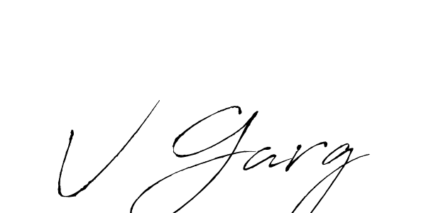 Antro_Vectra is a professional signature style that is perfect for those who want to add a touch of class to their signature. It is also a great choice for those who want to make their signature more unique. Get V Garg name to fancy signature for free. V Garg signature style 6 images and pictures png