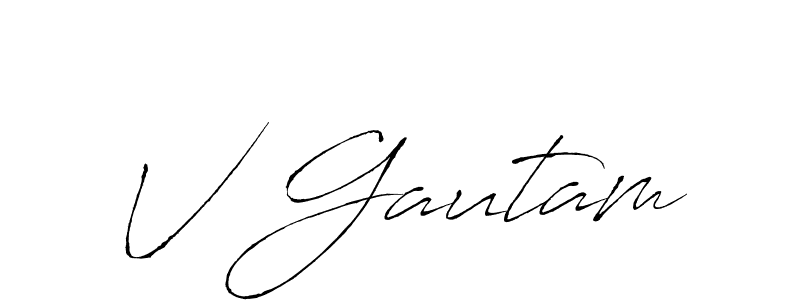 Once you've used our free online signature maker to create your best signature Antro_Vectra style, it's time to enjoy all of the benefits that V Gautam name signing documents. V Gautam signature style 6 images and pictures png