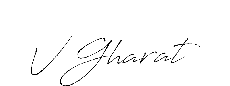 How to Draw V Gharat signature style? Antro_Vectra is a latest design signature styles for name V Gharat. V Gharat signature style 6 images and pictures png
