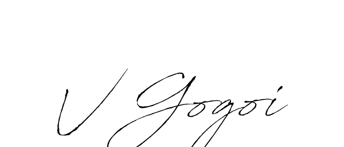 How to Draw V Gogoi signature style? Antro_Vectra is a latest design signature styles for name V Gogoi. V Gogoi signature style 6 images and pictures png