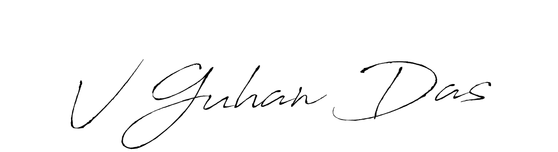 Also we have V Guhan Das name is the best signature style. Create professional handwritten signature collection using Antro_Vectra autograph style. V Guhan Das signature style 6 images and pictures png