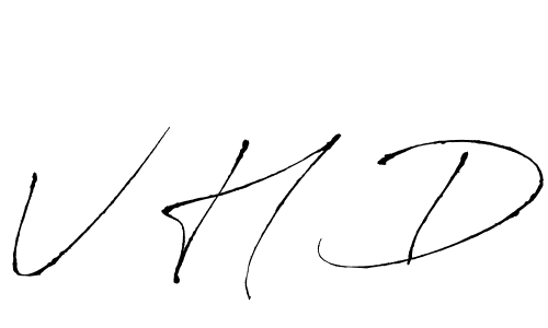 Antro_Vectra is a professional signature style that is perfect for those who want to add a touch of class to their signature. It is also a great choice for those who want to make their signature more unique. Get V H D name to fancy signature for free. V H D signature style 6 images and pictures png
