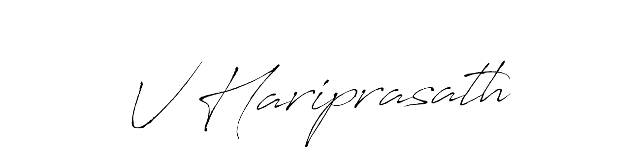 Make a beautiful signature design for name V Hariprasath. Use this online signature maker to create a handwritten signature for free. V Hariprasath signature style 6 images and pictures png