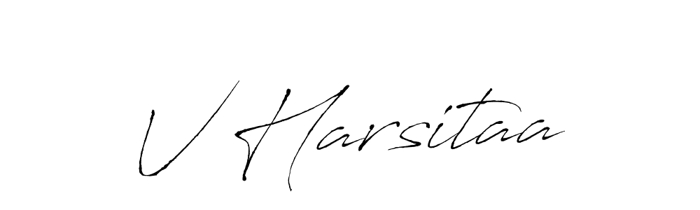 Also You can easily find your signature by using the search form. We will create V Harsitaa name handwritten signature images for you free of cost using Antro_Vectra sign style. V Harsitaa signature style 6 images and pictures png