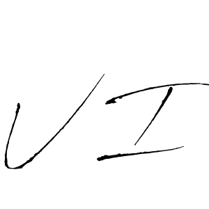 This is the best signature style for the V I name. Also you like these signature font (Antro_Vectra). Mix name signature. V I signature style 6 images and pictures png