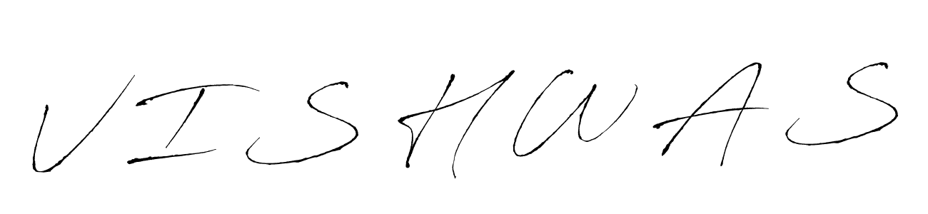 Also we have V I S H W A S name is the best signature style. Create professional handwritten signature collection using Antro_Vectra autograph style. V I S H W A S signature style 6 images and pictures png