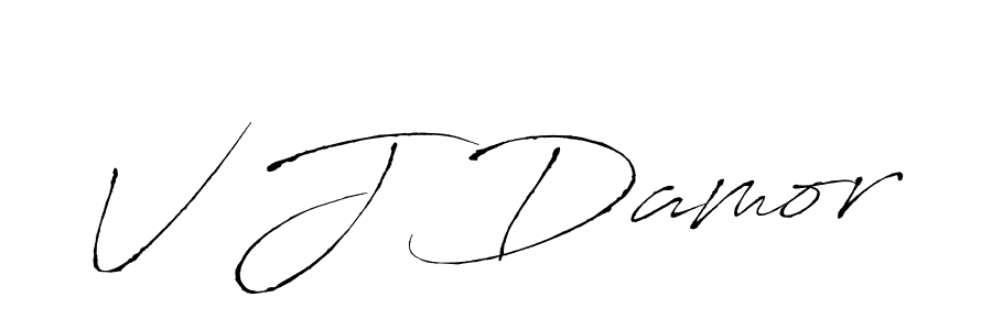 Use a signature maker to create a handwritten signature online. With this signature software, you can design (Antro_Vectra) your own signature for name V J Damor. V J Damor signature style 6 images and pictures png