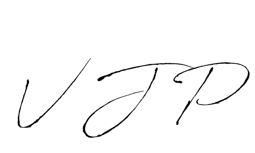 How to make V J P signature? Antro_Vectra is a professional autograph style. Create handwritten signature for V J P name. V J P signature style 6 images and pictures png