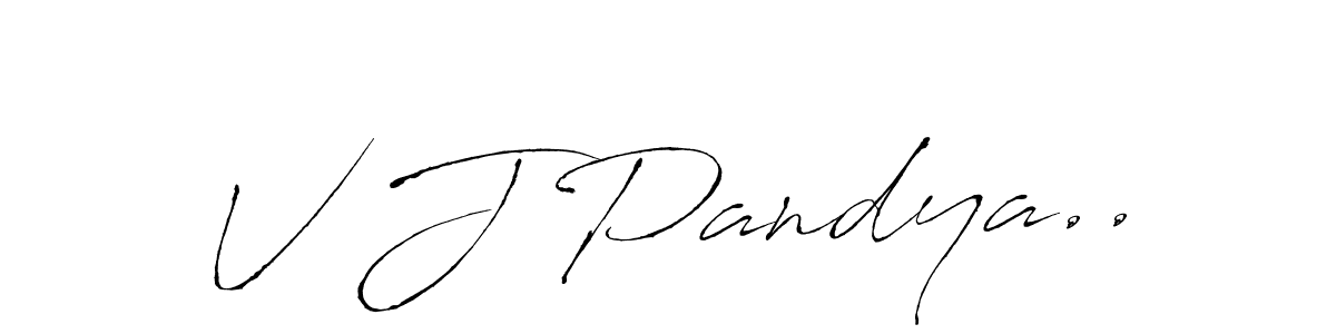 Antro_Vectra is a professional signature style that is perfect for those who want to add a touch of class to their signature. It is also a great choice for those who want to make their signature more unique. Get V J Pandya.. name to fancy signature for free. V J Pandya.. signature style 6 images and pictures png