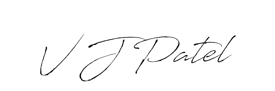 How to make V J Patel name signature. Use Antro_Vectra style for creating short signs online. This is the latest handwritten sign. V J Patel signature style 6 images and pictures png