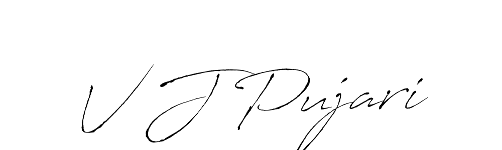 Use a signature maker to create a handwritten signature online. With this signature software, you can design (Antro_Vectra) your own signature for name V J Pujari. V J Pujari signature style 6 images and pictures png