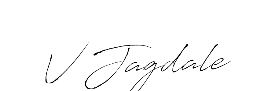 Similarly Antro_Vectra is the best handwritten signature design. Signature creator online .You can use it as an online autograph creator for name V Jagdale. V Jagdale signature style 6 images and pictures png