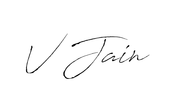 It looks lik you need a new signature style for name V Jain. Design unique handwritten (Antro_Vectra) signature with our free signature maker in just a few clicks. V Jain signature style 6 images and pictures png