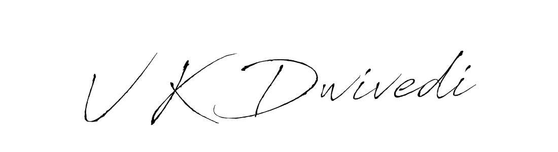 if you are searching for the best signature style for your name V K Dwivedi. so please give up your signature search. here we have designed multiple signature styles  using Antro_Vectra. V K Dwivedi signature style 6 images and pictures png