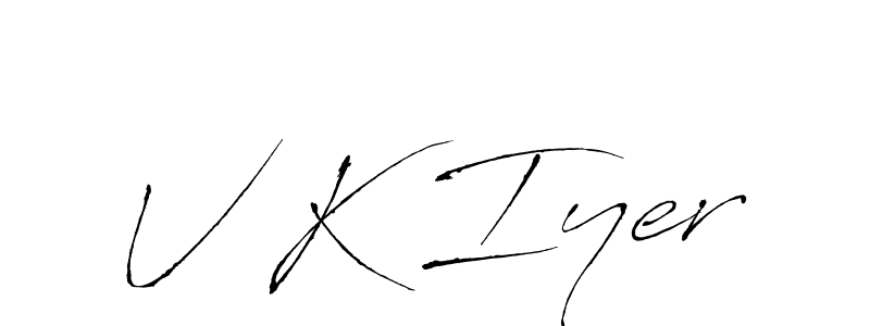 How to Draw V K Iyer signature style? Antro_Vectra is a latest design signature styles for name V K Iyer. V K Iyer signature style 6 images and pictures png