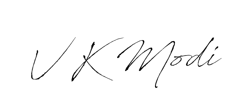 Also You can easily find your signature by using the search form. We will create V K Modi name handwritten signature images for you free of cost using Antro_Vectra sign style. V K Modi signature style 6 images and pictures png