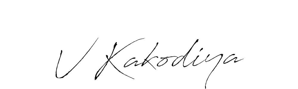 It looks lik you need a new signature style for name V Kakodiya. Design unique handwritten (Antro_Vectra) signature with our free signature maker in just a few clicks. V Kakodiya signature style 6 images and pictures png