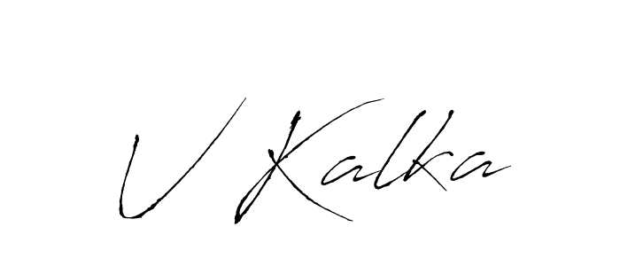 You should practise on your own different ways (Antro_Vectra) to write your name (V Kalka) in signature. don't let someone else do it for you. V Kalka signature style 6 images and pictures png