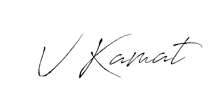 Also You can easily find your signature by using the search form. We will create V Kamat name handwritten signature images for you free of cost using Antro_Vectra sign style. V Kamat signature style 6 images and pictures png