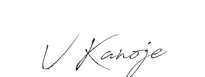 How to Draw V Kanoje signature style? Antro_Vectra is a latest design signature styles for name V Kanoje. V Kanoje signature style 6 images and pictures png