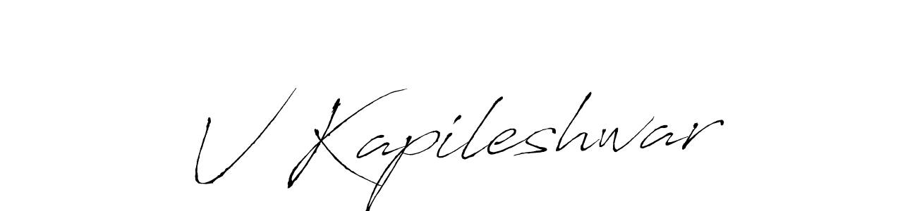 if you are searching for the best signature style for your name V Kapileshwar. so please give up your signature search. here we have designed multiple signature styles  using Antro_Vectra. V Kapileshwar signature style 6 images and pictures png