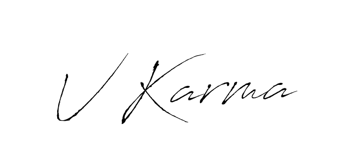 How to make V Karma name signature. Use Antro_Vectra style for creating short signs online. This is the latest handwritten sign. V Karma signature style 6 images and pictures png