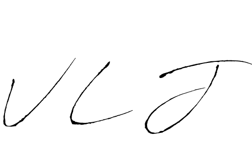 if you are searching for the best signature style for your name V L J. so please give up your signature search. here we have designed multiple signature styles  using Antro_Vectra. V L J signature style 6 images and pictures png