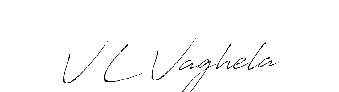 Design your own signature with our free online signature maker. With this signature software, you can create a handwritten (Antro_Vectra) signature for name V L Vaghela. V L Vaghela signature style 6 images and pictures png