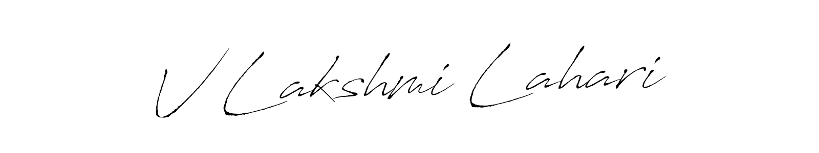 This is the best signature style for the V Lakshmi Lahari name. Also you like these signature font (Antro_Vectra). Mix name signature. V Lakshmi Lahari signature style 6 images and pictures png