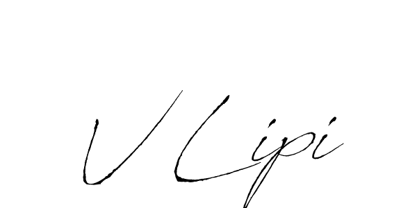 V Lipi stylish signature style. Best Handwritten Sign (Antro_Vectra) for my name. Handwritten Signature Collection Ideas for my name V Lipi. V Lipi signature style 6 images and pictures png