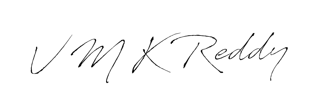 Design your own signature with our free online signature maker. With this signature software, you can create a handwritten (Antro_Vectra) signature for name V M K Reddy. V M K Reddy signature style 6 images and pictures png