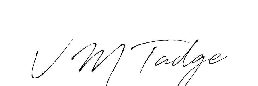 Make a beautiful signature design for name V M Tadge. Use this online signature maker to create a handwritten signature for free. V M Tadge signature style 6 images and pictures png