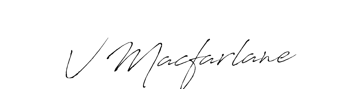 You should practise on your own different ways (Antro_Vectra) to write your name (V Macfarlane) in signature. don't let someone else do it for you. V Macfarlane signature style 6 images and pictures png