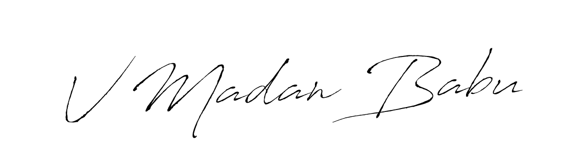 Here are the top 10 professional signature styles for the name V Madan Babu. These are the best autograph styles you can use for your name. V Madan Babu signature style 6 images and pictures png