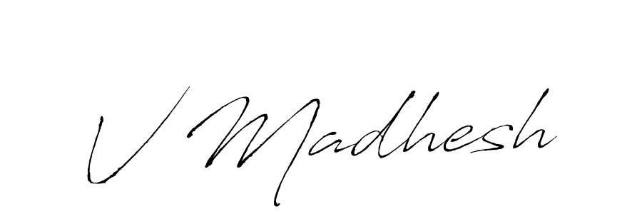 Make a beautiful signature design for name V Madhesh. Use this online signature maker to create a handwritten signature for free. V Madhesh signature style 6 images and pictures png