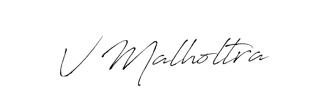 Use a signature maker to create a handwritten signature online. With this signature software, you can design (Antro_Vectra) your own signature for name V Malholtra. V Malholtra signature style 6 images and pictures png